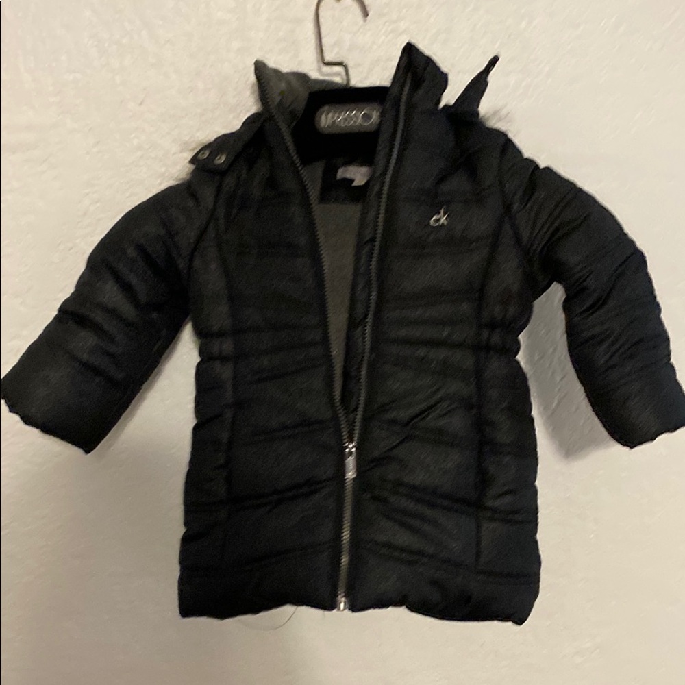 Calvin Klein Kids Charcoal Puffer Jacket